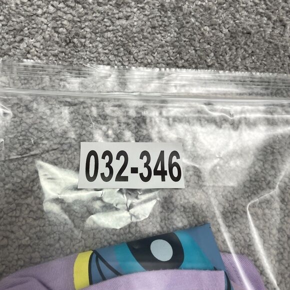 Disney Stitch Ohana Means Family Graphic T-Shirt Juniors Large Purple Casual Tee - Picture 13 of 13